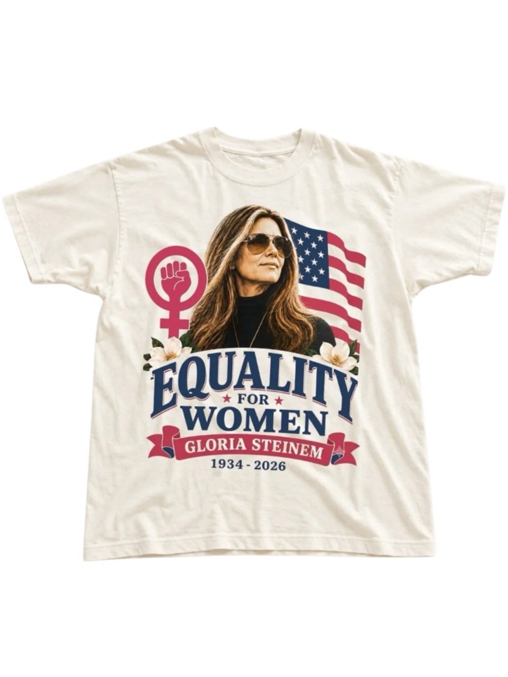 Gloria Steinem Equality for Women Graphic Tee